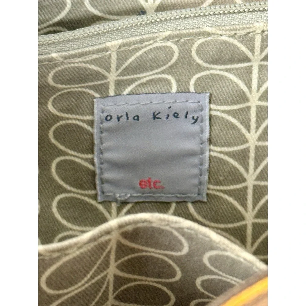 Orla Kiely Etc PVC Tote Bag Retro Stem Leaf Print Shoulder Handbag